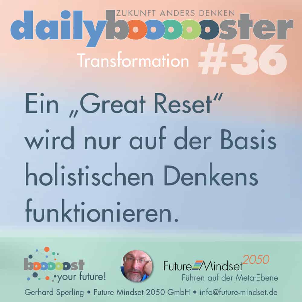 Neustart durch Geist daily boooooster 36 -Transformation